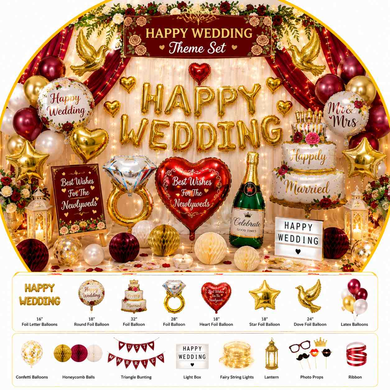 Happy Wedding Items
