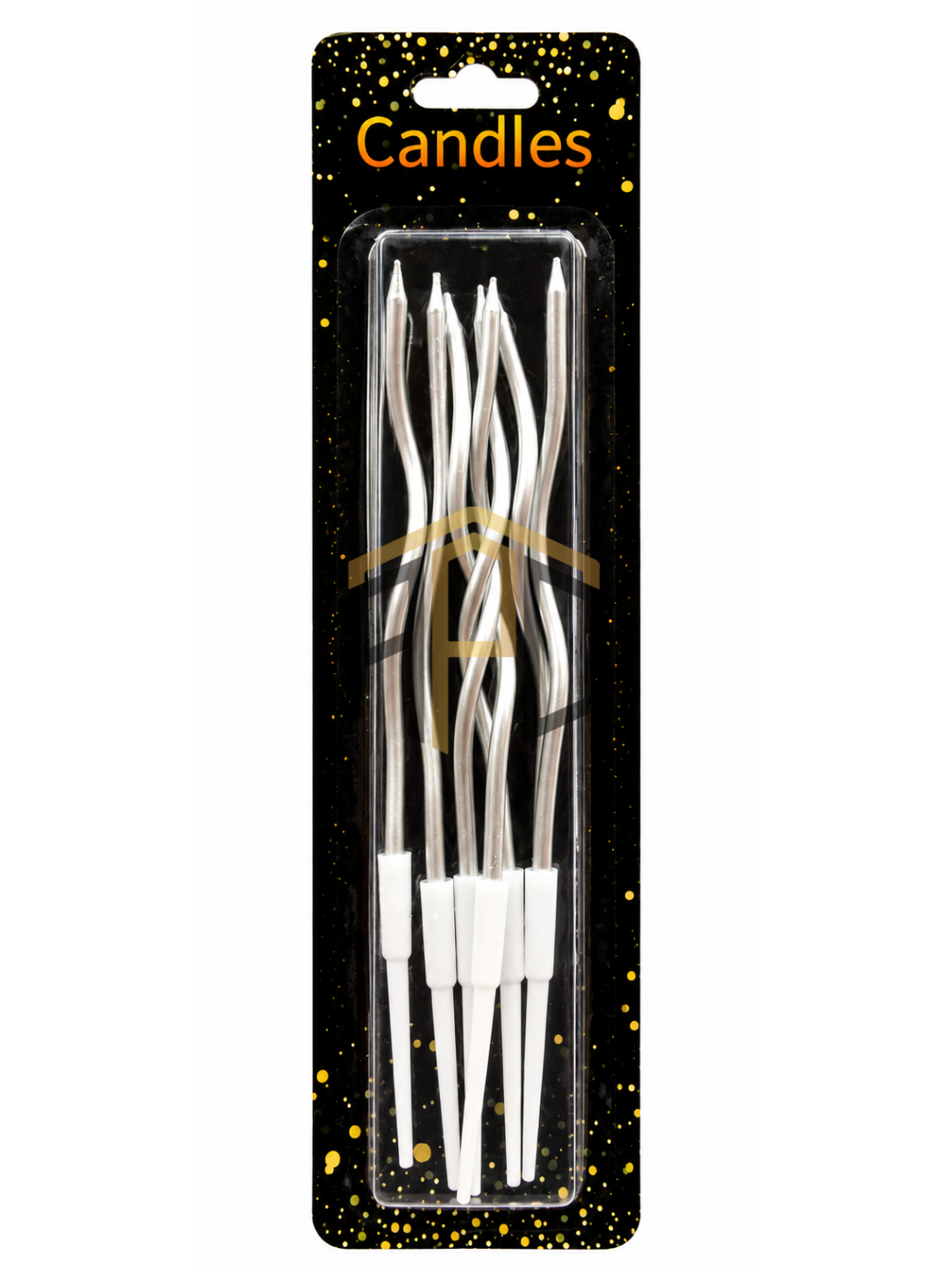 Metallic Spiral Birthday Candles Set – Gold, Silver, Red, Black, Dark Blue, Dark Pink, Light Pink, Green, White & Multi Colours Available