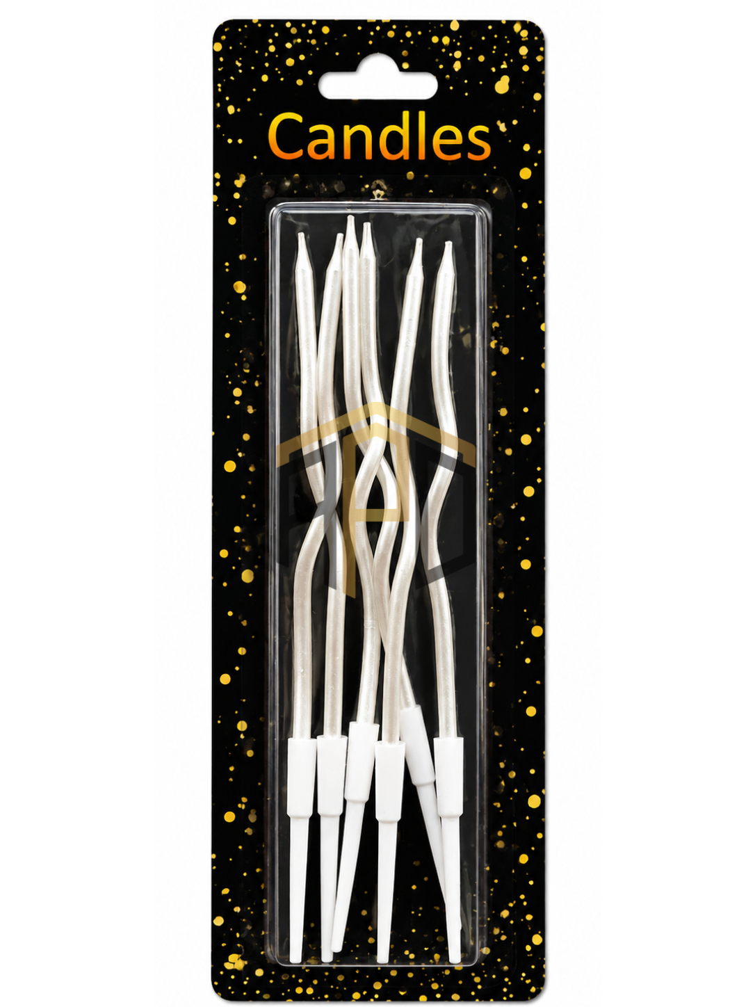 Metallic Spiral Birthday Candles Set – Gold, Silver, Red, Black, Dark Blue, Dark Pink, Light Pink, Green, White & Multi Colours Available