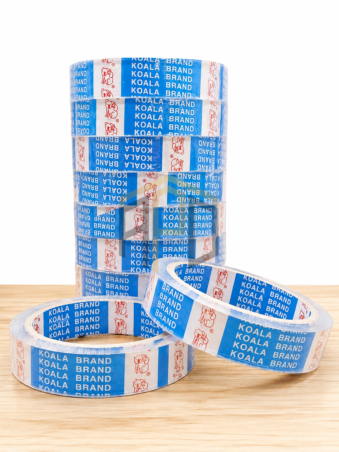 Koala Brand Scotch Tape 1 Inch x 25 Yards – Transparent Clear Packing & Office Tape (Single Roll / Bundle Pack)