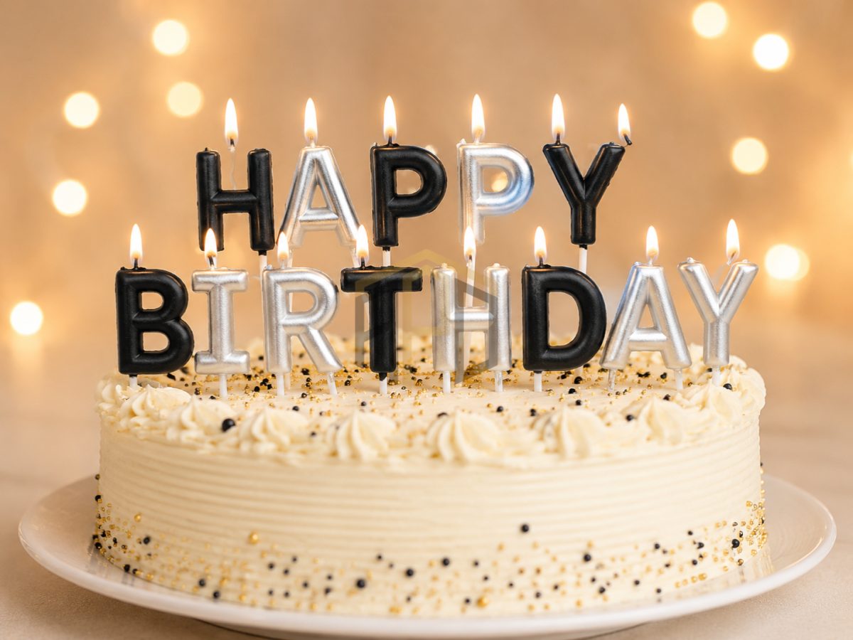 Happy Birthday Letter Candle Set – Premium Metallic Birthday Cake Candles (Gold, Silver, Black/Silver & Multicolor)
