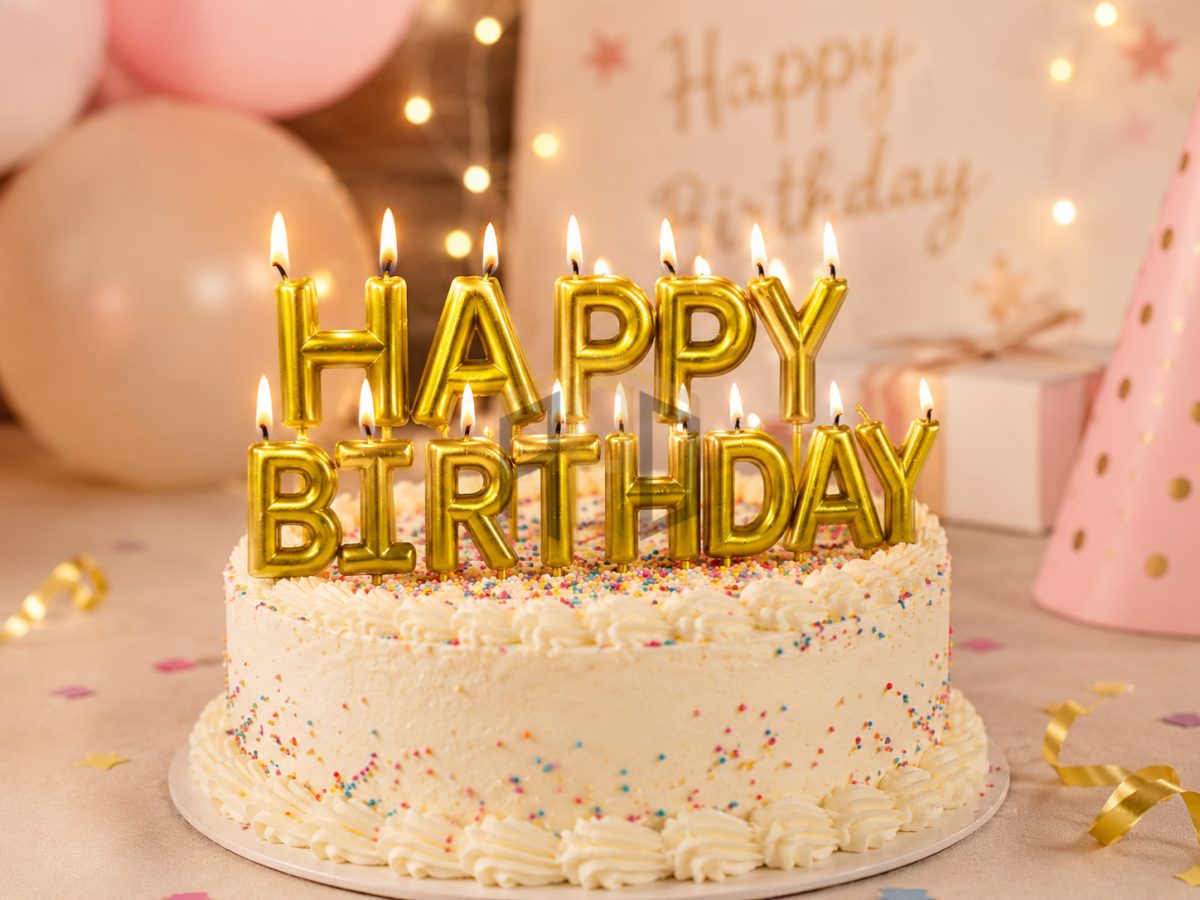 Happy Birthday Letter Candle Set – Premium Metallic Birthday Cake Candles (Gold, Silver, Black/Silver & Multicolor)