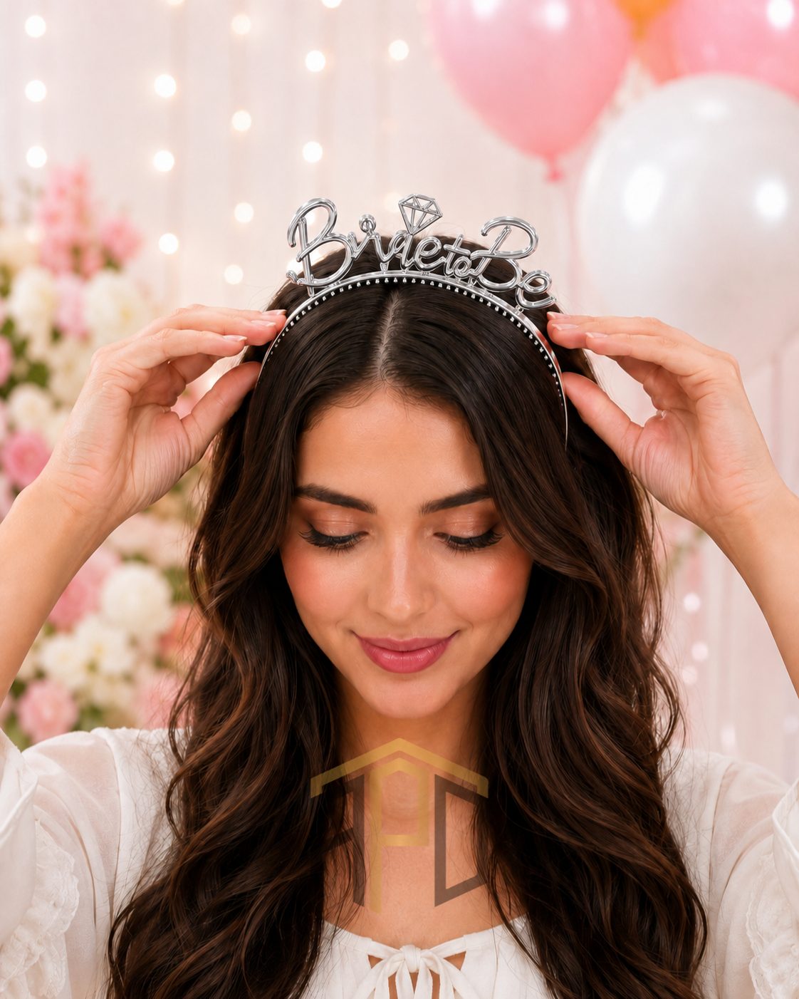 Bride to Be Script Headband with Diamond Design – Gold & Silver Bridal Hair Band for Bridal Shower, Bachelorette Party & Wedding Celebration
