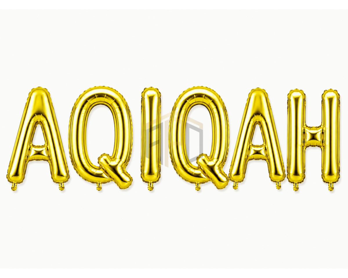 Premium Aqiqah Mubarak Letter Foil Balloon Banner Set – Gold & Silver | Party Decoration Balloon