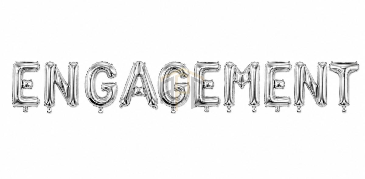 Engagement Foil Balloon Banner Set – Gold & Silver Letter Balloons