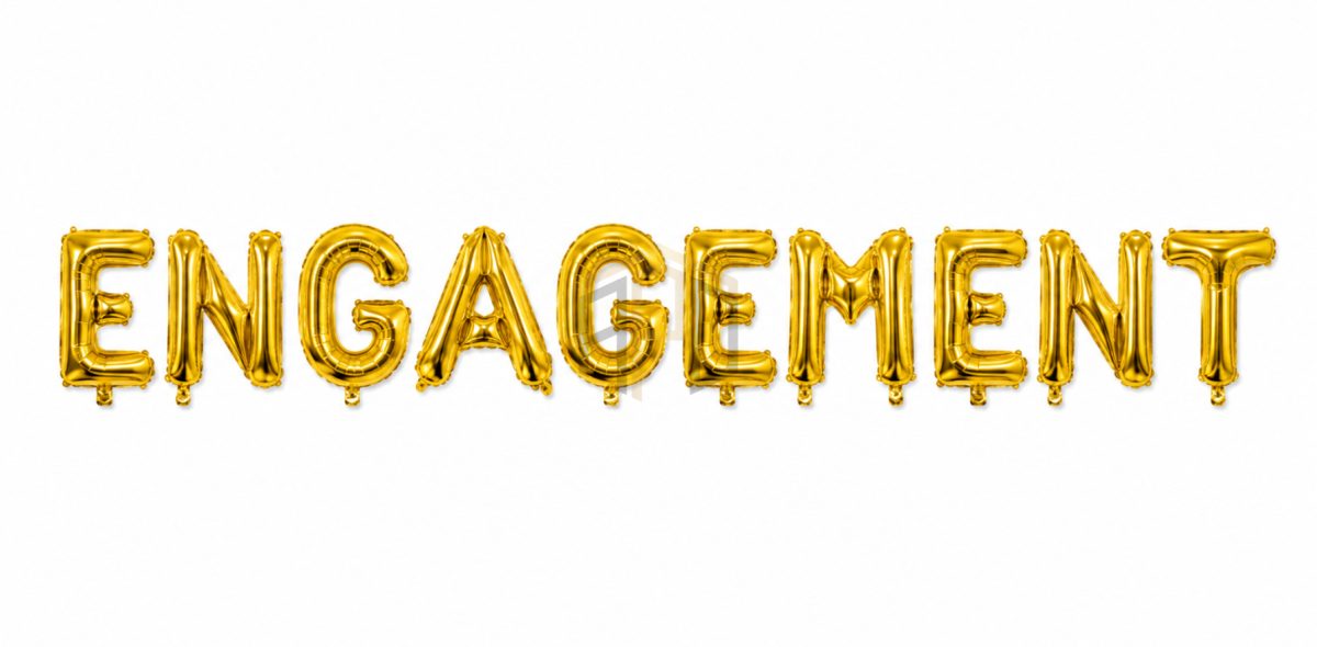 Engagement Foil Balloon Banner Set – Gold & Silver Letter Balloons