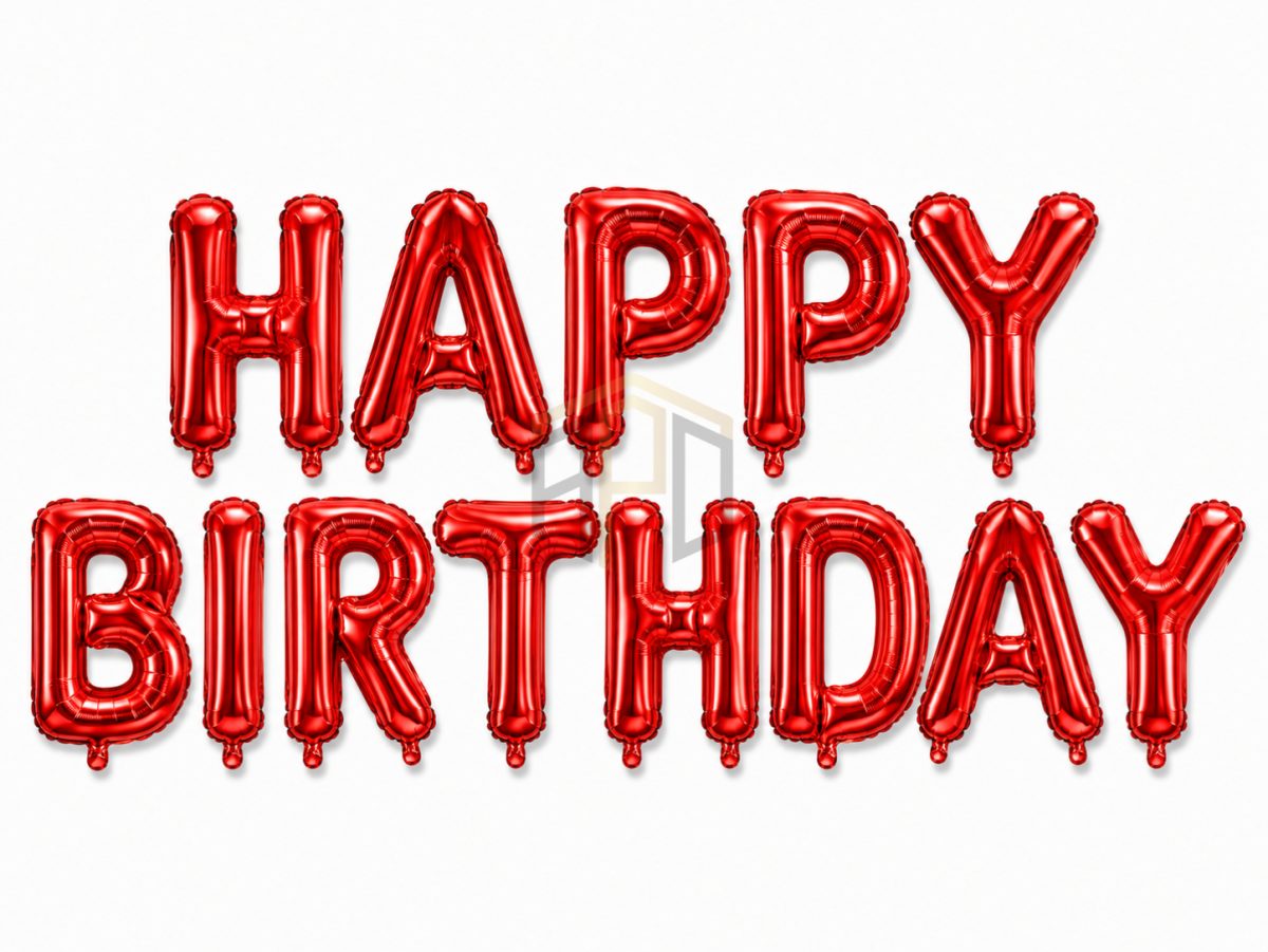 Happy Birthday Letter Foil Balloon Banner for Birthday Party Decorations | Gold, Silver, Red, Black, Rose Gold, Pink, Blue & Multi Color