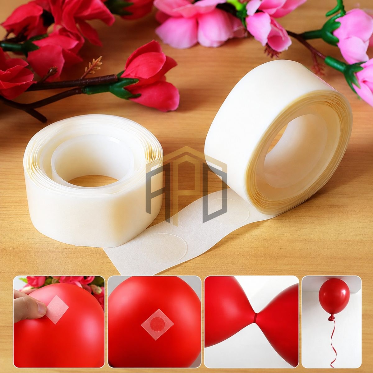 Premium Balloon Glue Dots Roll – Double Sided Balloon Adhesive Stickers for Party Decorations