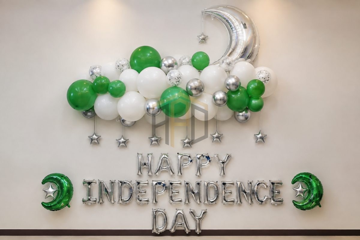 14 August Independence Day Balloon Decoration Kit – Pakistan Flag Theme Party Set