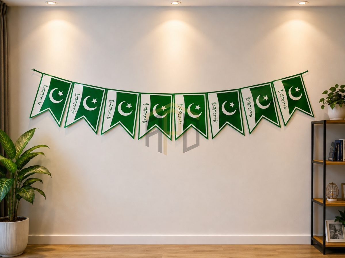 Pakistan Independence Day Bunting Banner – Wall Hanging Decoration