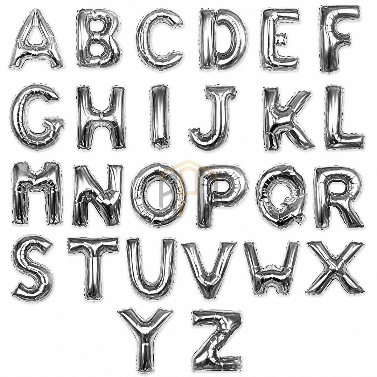 16 Inch Silver Foil Letter Balloons – Custom Name & Message Birthday Decoration