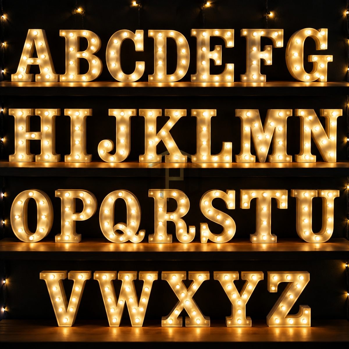 LED Marquee Letter Lights – Custom Name & Message Light Up Letters for Birthday and Events