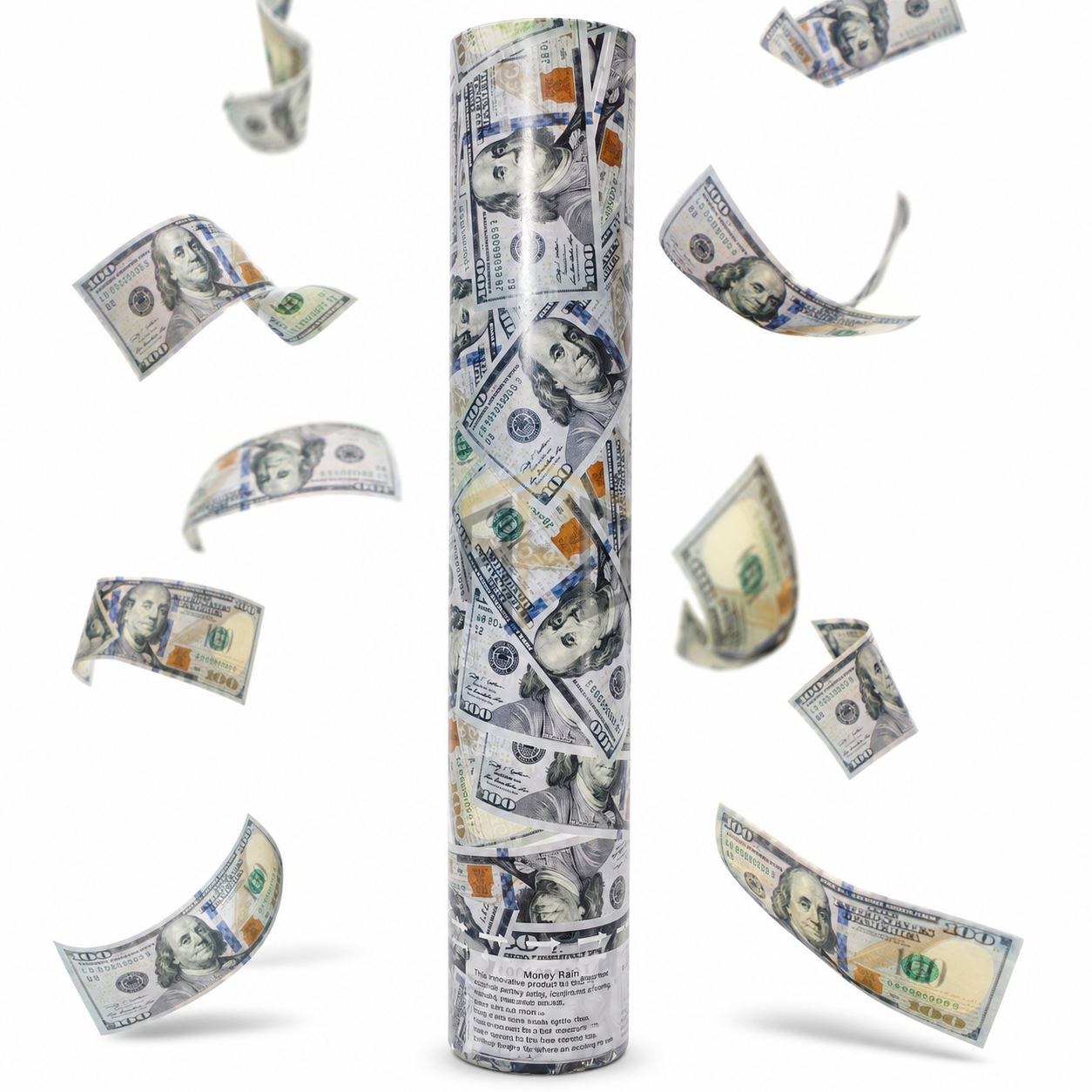 Dollar Party Popper Money Rain Tube - Party Decoration