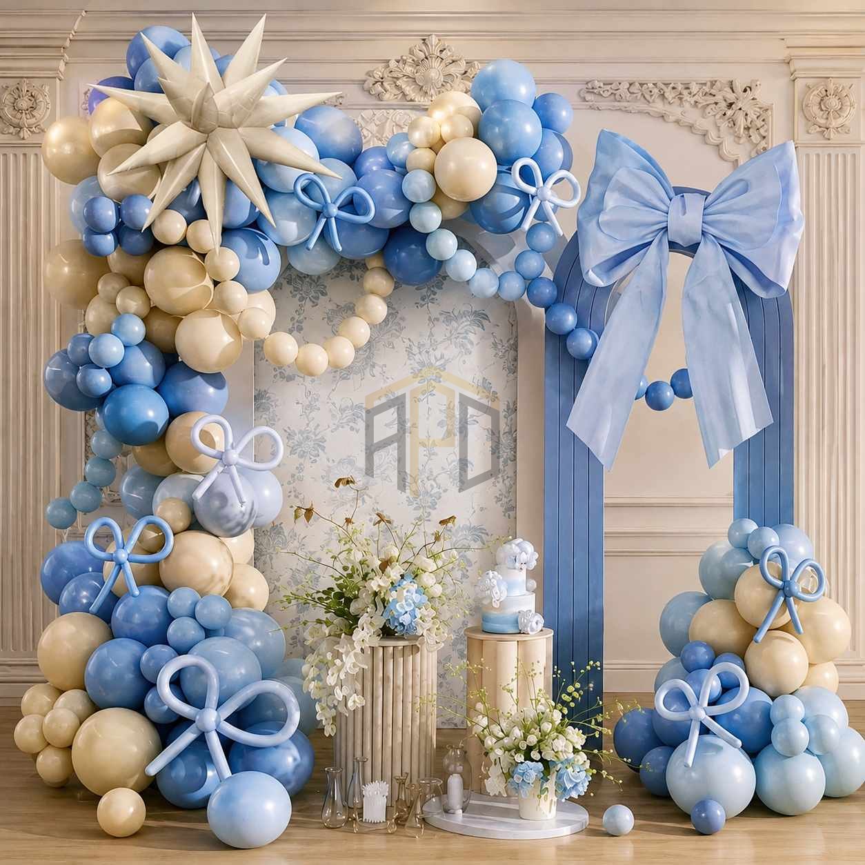 100 Pcs Blue Balloon Garland Theme Set - Party Decoration