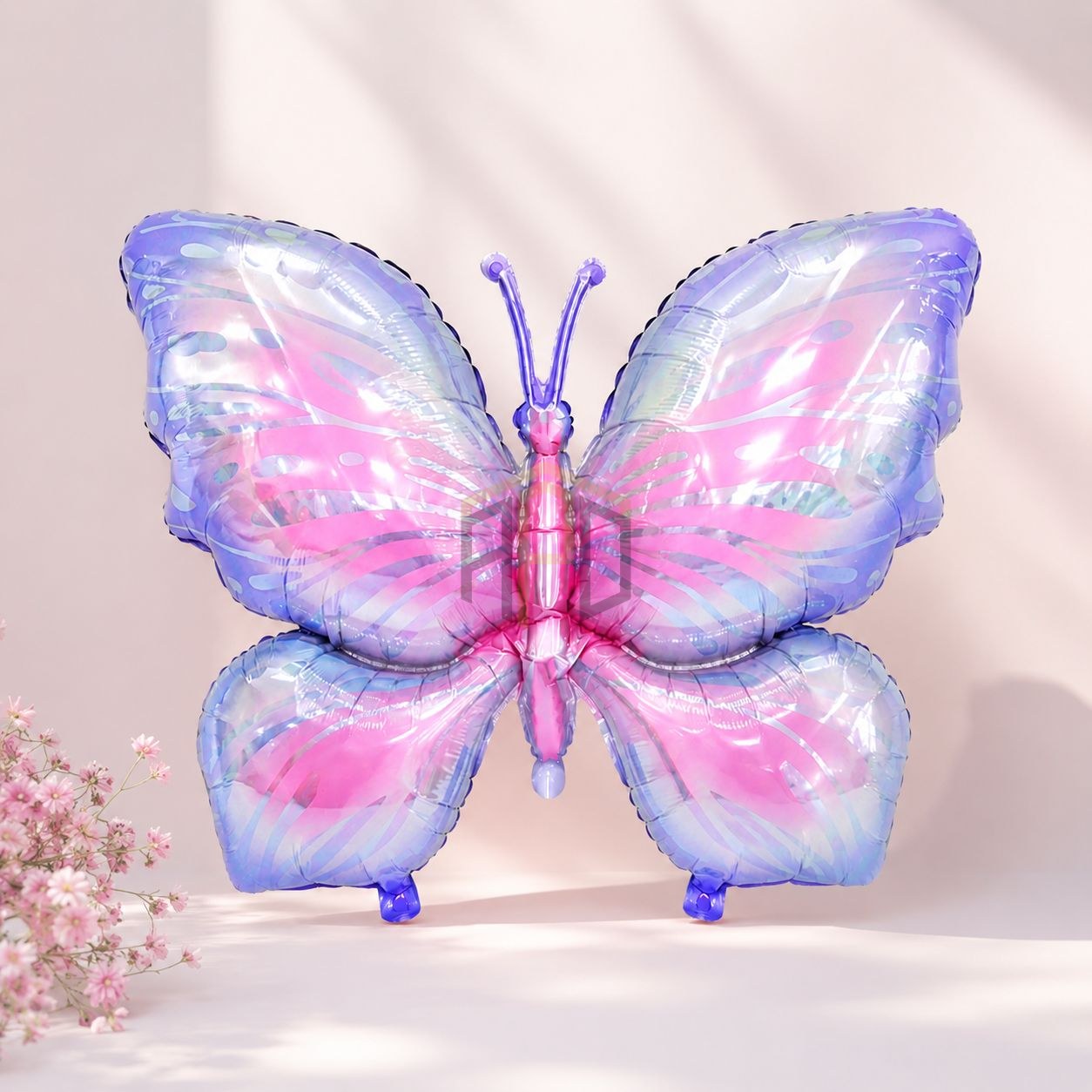 5 Pcs Butterfly Foil Balloons – Pink, Lilac & Blue