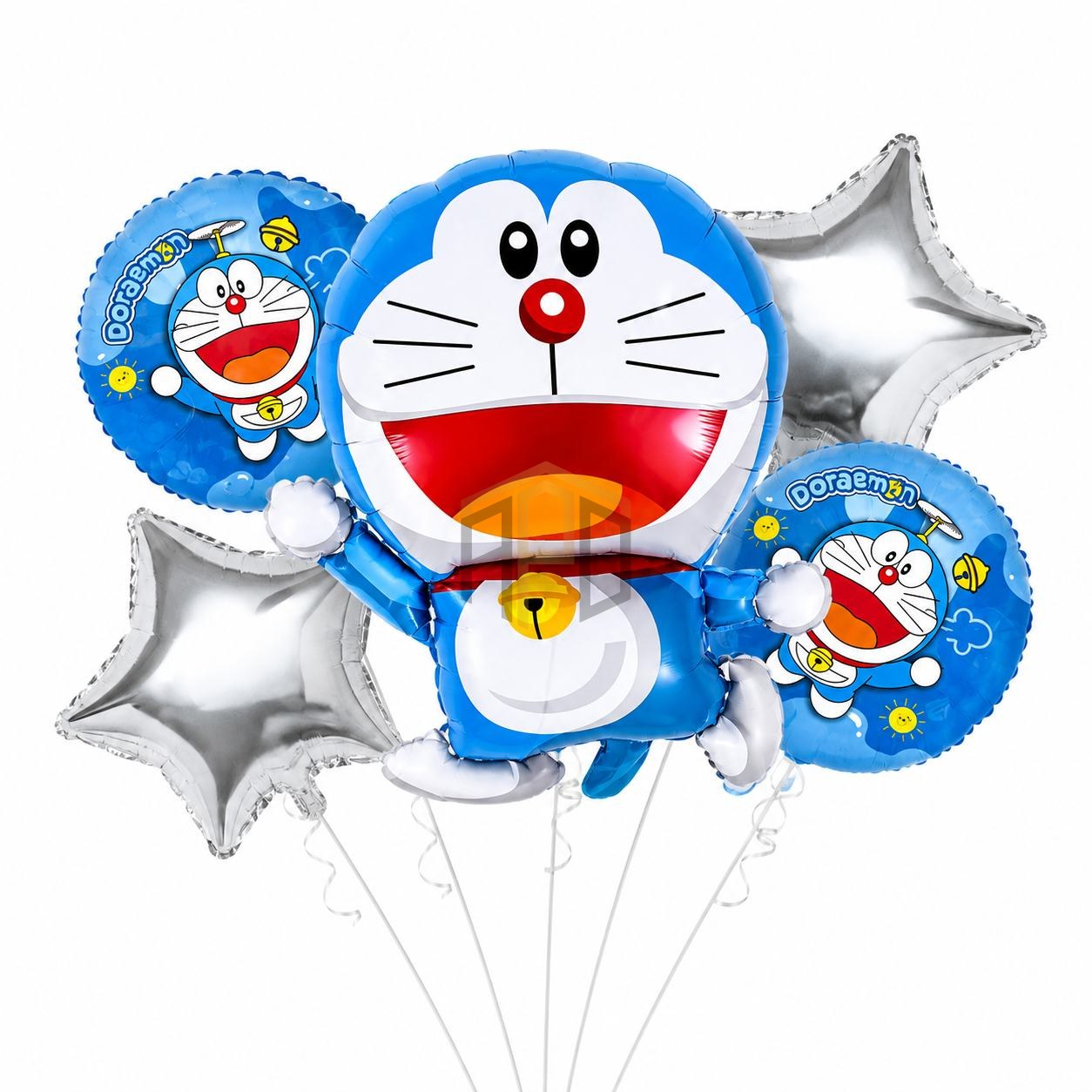 Doraemon Foil Balloon Set 5 Pcs