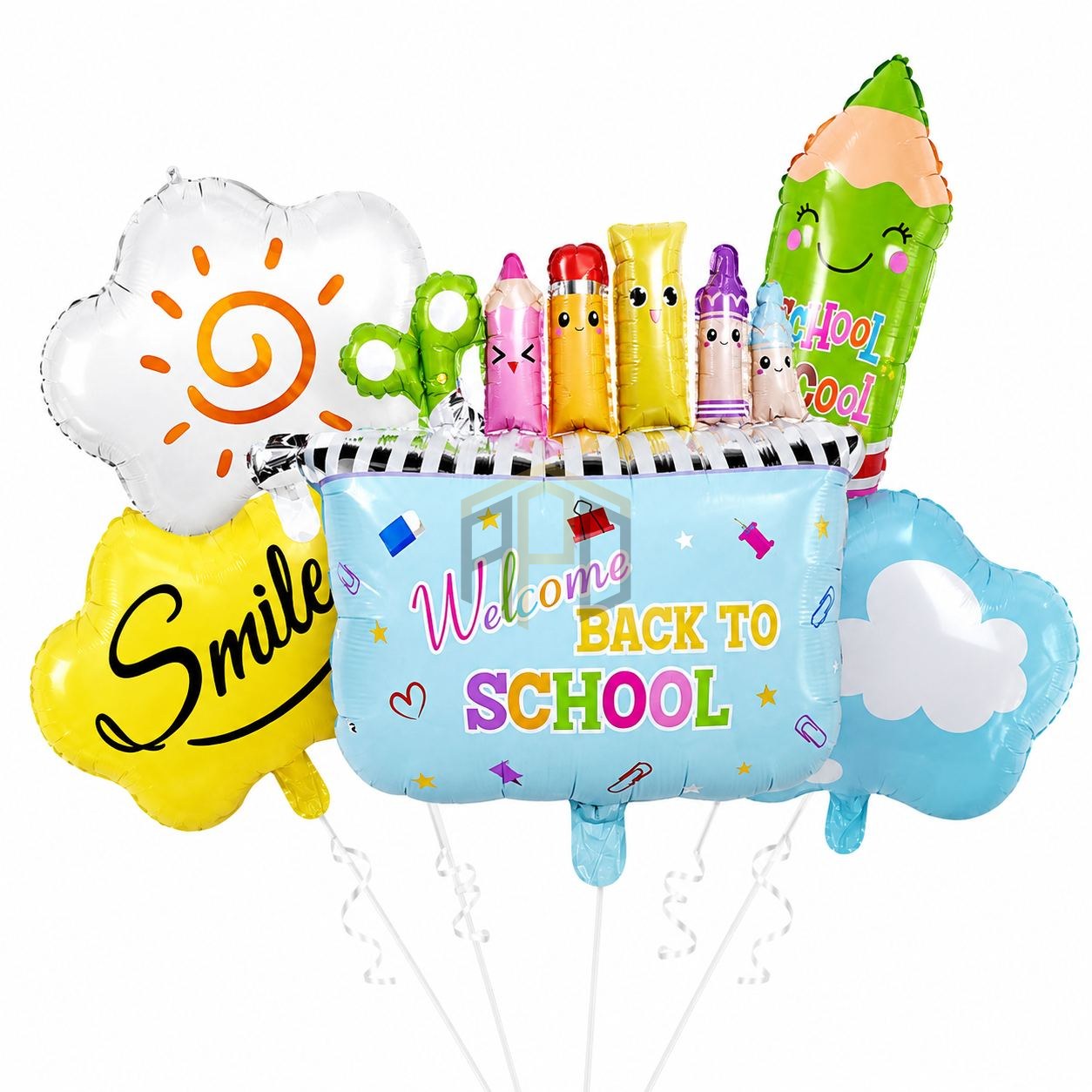 Back to School Foil Balloon Set 5 Pcs | School Theme Birthday & Decoration Balloons