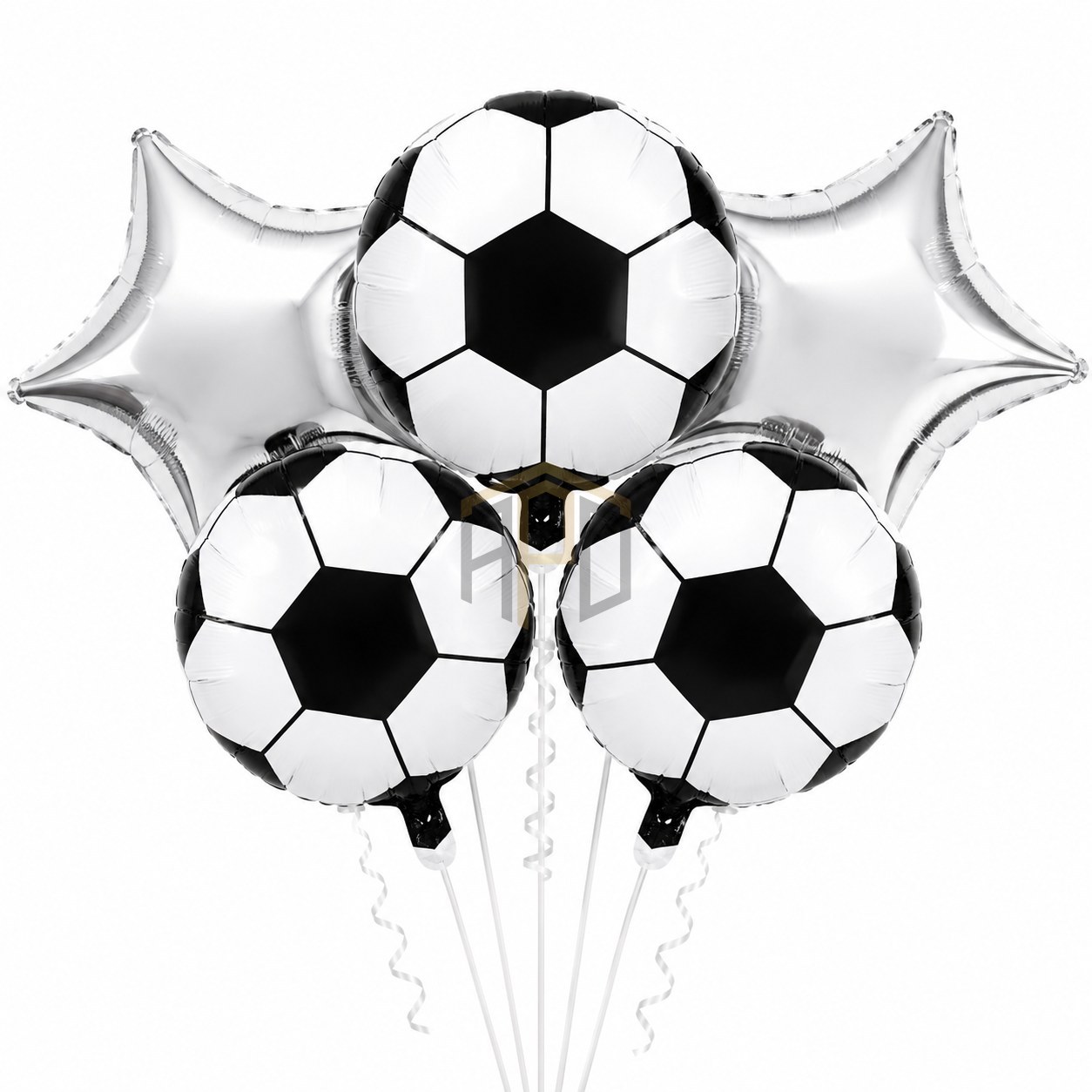 Football Foil Balloon Set 5 Pcs