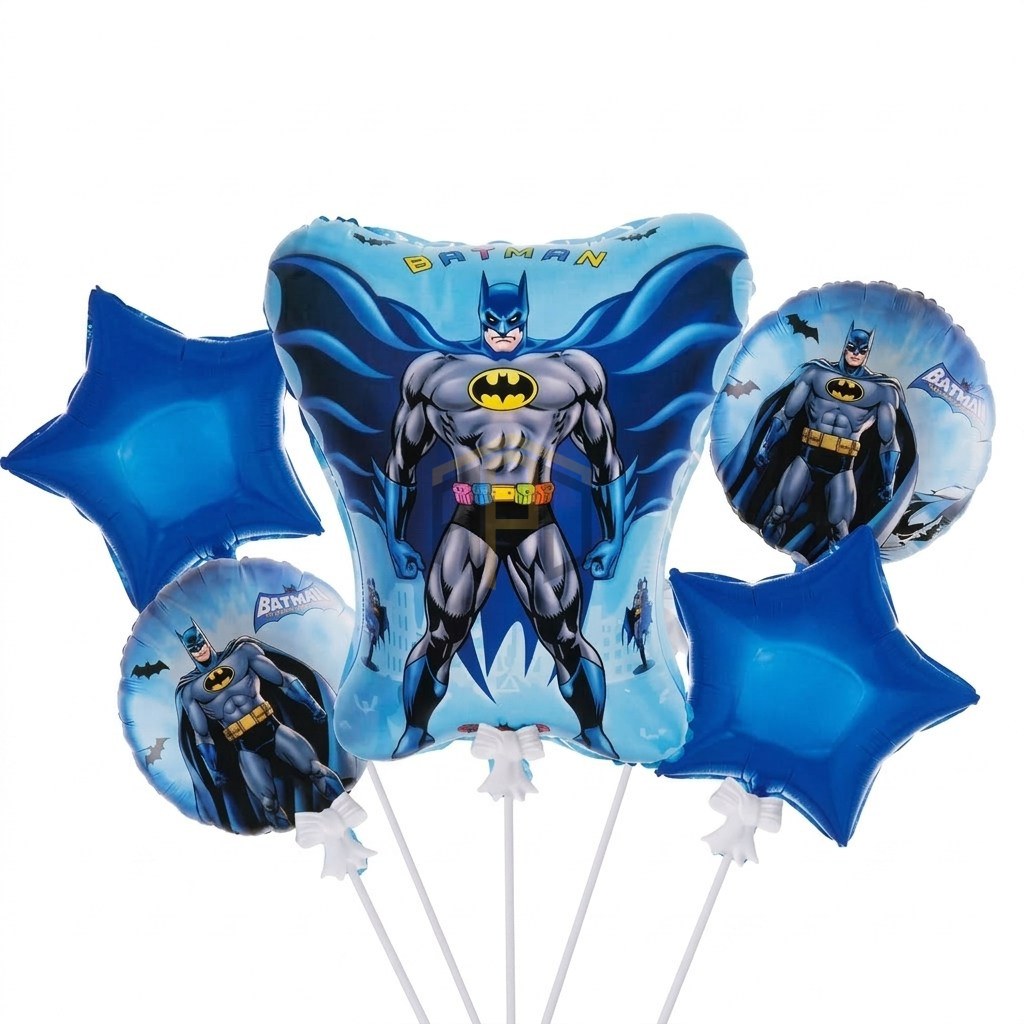 Batman Foil Balloon Set 5 Pcs