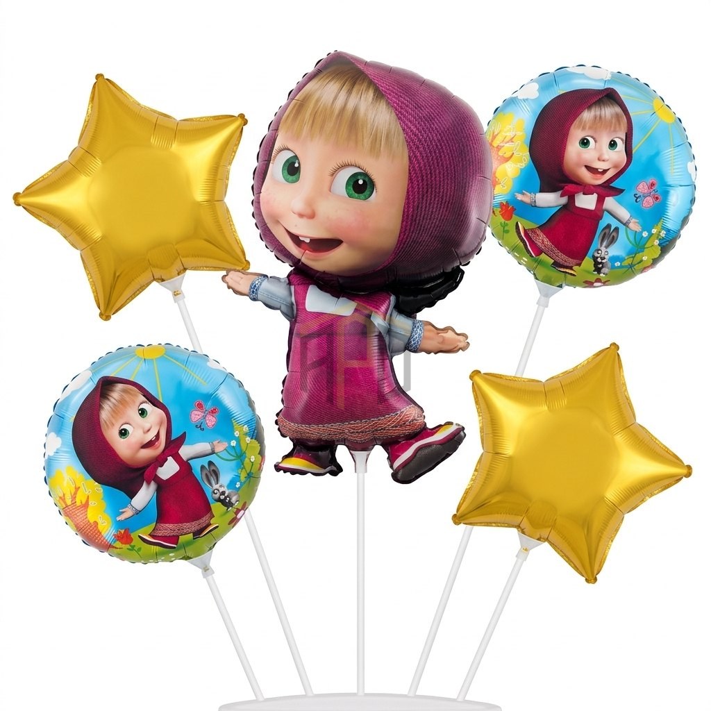Masha Foil Balloon Set 5 Pcs
