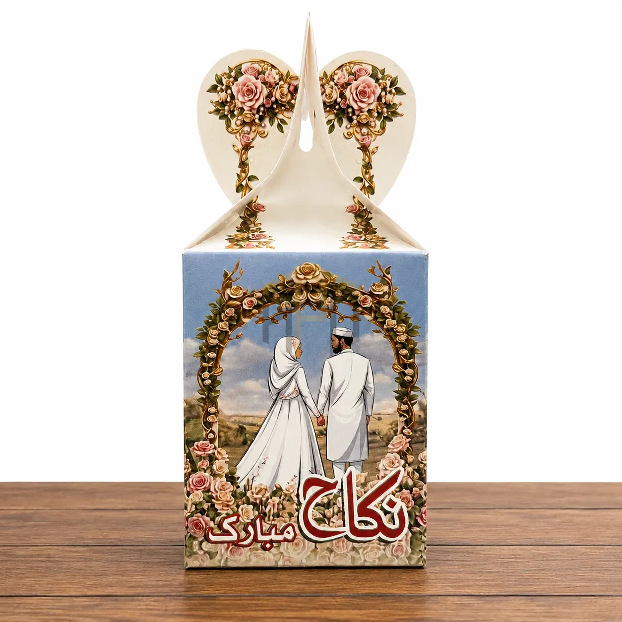 Wedding Chuwara Box – Nikah Mubarak (100pcs)