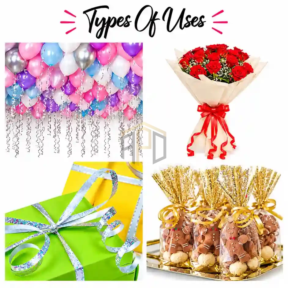 Curly Ribbon Roll 6 Pcs – Balloon & Gift Wrapping Ribbon