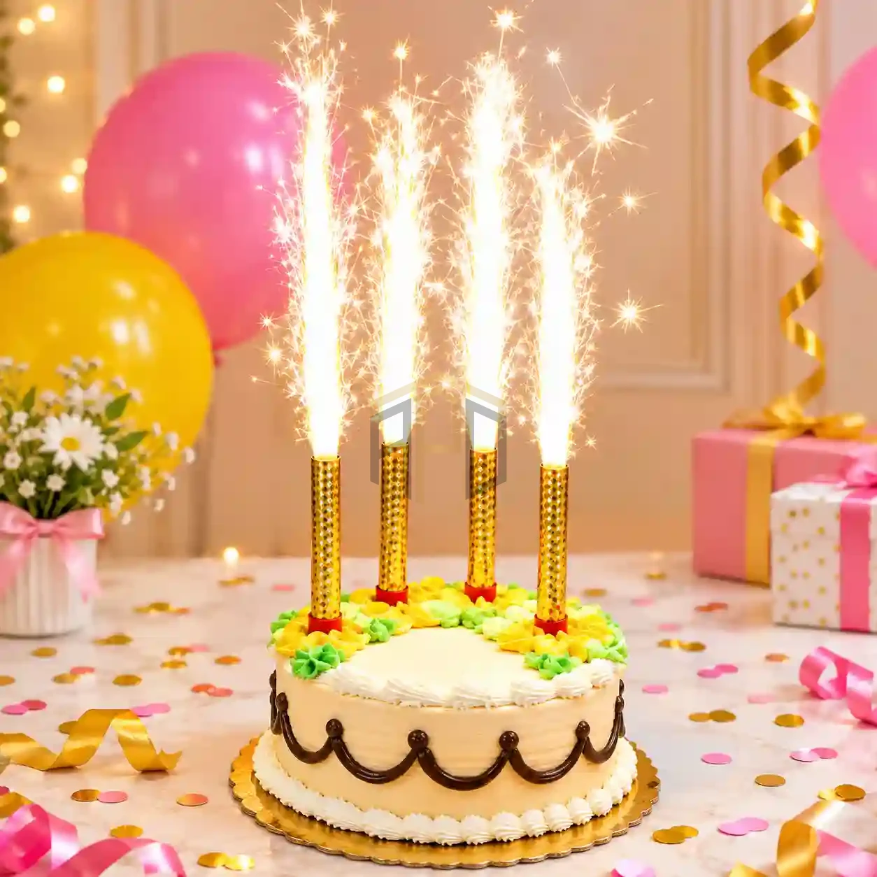 Cake Fountain Sparkler Candles 6 Pcs – 12cm