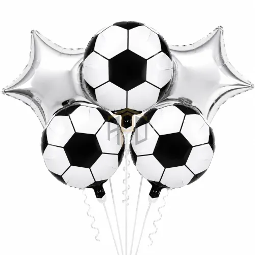 Football Foil Balloon Set 5 Pcs