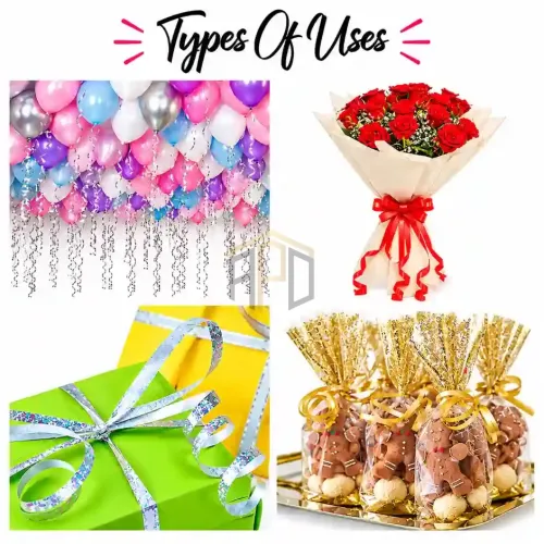 Curly Ribbon Roll 6 Pcs – Balloon & Gift Wrapping Ribbon
