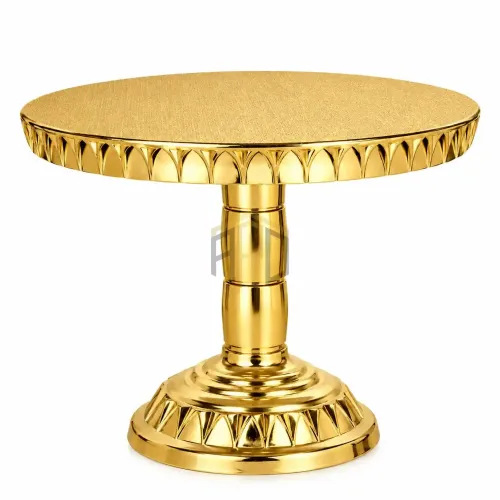 Round Cake Table Stand | Golden & Silver