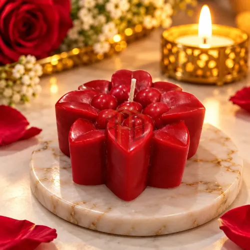 Flower Shape Decorative Candle – 5 Designs