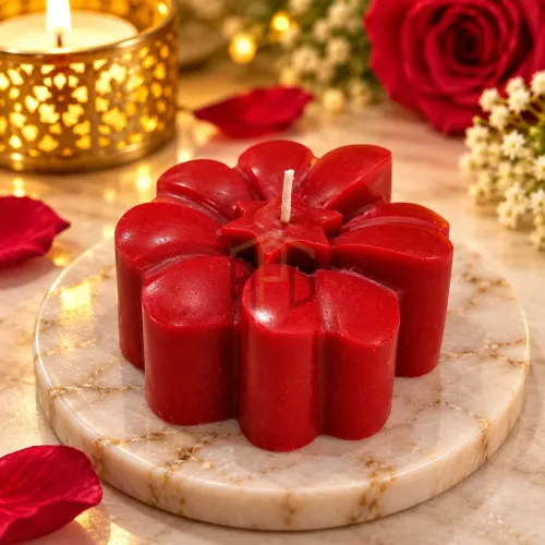 Flower Shape Decorative Candle – 5 Designs