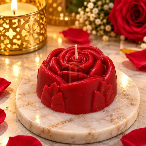 Flower Shape Decorative Candle – 5 Designs
