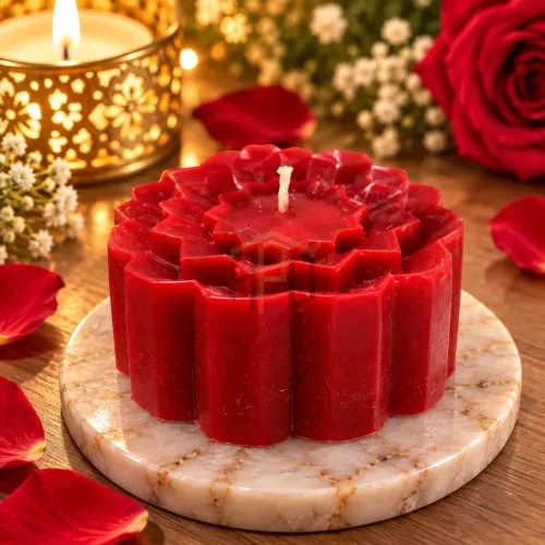 Flower Shape Decorative Candle – 5 Designs
