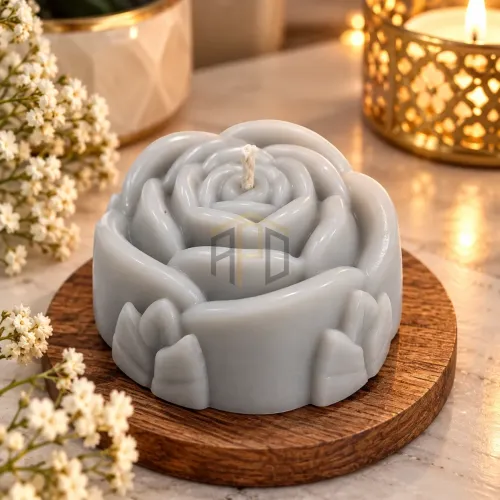 Rose Shape Decorative Candle – Floral Design Candle