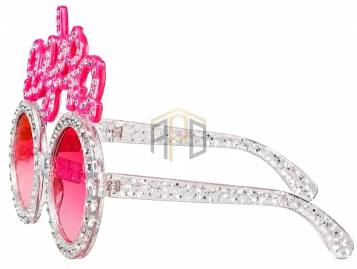 Bride To Be Party Glasses – Pink with Rhinestone Detail