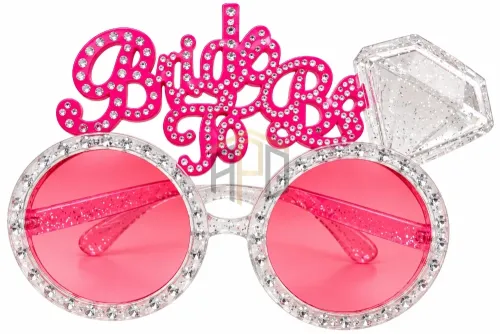 Bride To Be Party Glasses – Pink with Rhinestone Detail