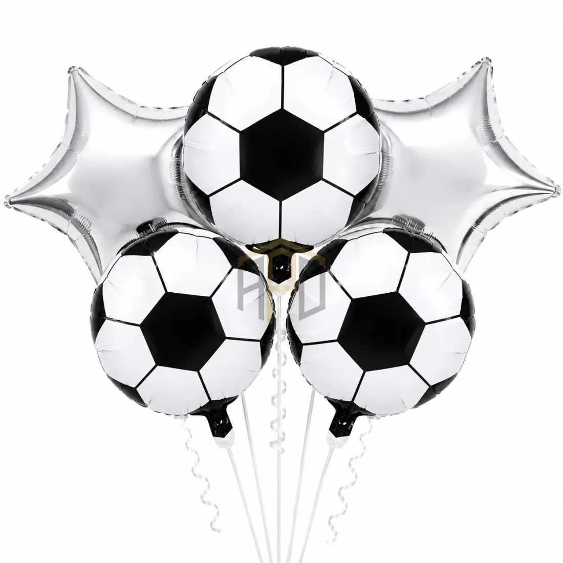 Football Foil Balloon Set 5 Pcs