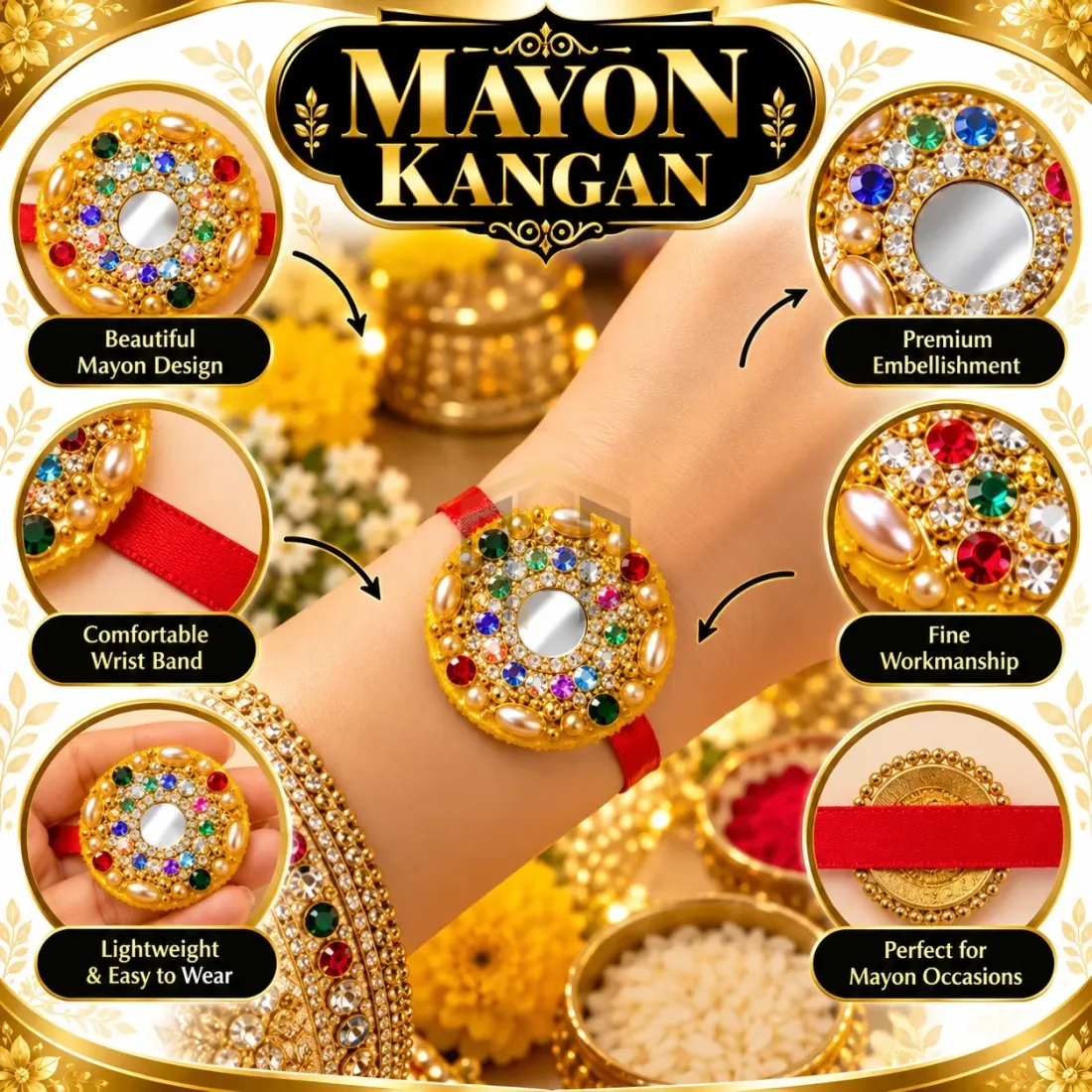 Fancy Mayon Kangan – Traditional Multicolor Wedding Bangle